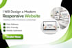 create a responsive website using HTML and CSS