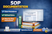 write professional sops and process documentation