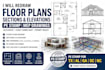 redraw floor plans sections elevations pe stamp tx  al ga sc nc mep drawing