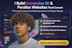 do ai powered 3d, immersive, parallax websites