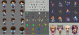 design 8 bit 16 bit 2d pixel art character sprite sheet animations 2d retro game