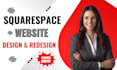 design redesign and update squarespace website landing page