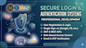develop secure login and authentication system in mern, laravel, PHP