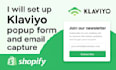 set up klaviyo pop up form for shopify