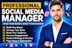 be your social media marketing manager content creator for instagram facebook