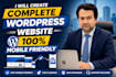 build wordpress website development and redesign website