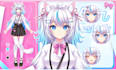design and rig live2d vtuber model, male and female vtuber model, vrchat avatar