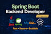 build java spring boot rest API backend with mysql