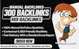 make 300 unique domain mix SEO backlinks on high da sites
