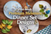 design print ready surface pattern for plates and dinnerware