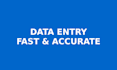 accurate data entry, copy paste, typing, and excel work