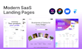 create converting saas landing page UI UX design in figma
