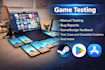test your game steam, PC, mobile game, app playtest