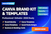 design logo, canva brand kit, brand identity, editable templates for your brand