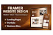 design modern framer website with clean responsive layout