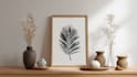 design abstract printable tropical palm leaf wall art