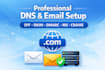 set up dns mx spf dkim and dmarc records