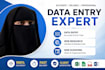 data entry, web research and typing