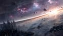 create high quality space art and futuristic space scenes