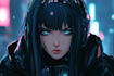 make cyberpunk character art