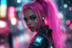 make a cyberpunk character art