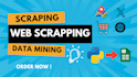 do web scraping, data mining, and sentiment analysis using python