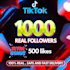 do real permanent 1k tiktok video page followers