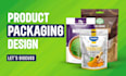 do product packaging design, label design, pouch design, bottle and box design