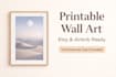 create printable minimalist wall art