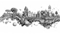 draw a pen and ink illustration