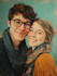 design couple portrait illustration