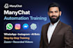teach manychat automation for ig, telegram, ai chatbots