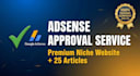 create a profitable adsense niche website with 25 unique articles