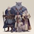 do group party character art, dnd party