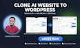 clone ai website or convert ai saas website to wordpress with elementor pro