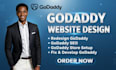 godaddy website design, godaddy website redesign and develop godaddy website
