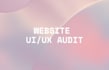 audit your website UI UX and suggest improvements