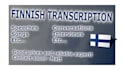 do finnish speech into finnish text