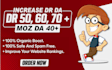 increase ahrefs domain rating dr 70 and moz authority da