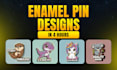 create production ready enamel pin designs and lapel pins