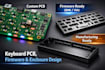 design a custom mechanical keyboard pcb with firmware and enclosure design