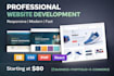 create responsive website using HTML CSS javascript PHP react python