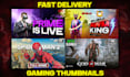 design eye catching gaming youtube thumbnails that boost clicks