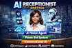 develop saas ai receptionist web, ai voice agent, conversational phone bot web