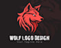 create wonderful and excellent wolf logo design