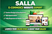 create high converting salla online store, arabic store, islamic website