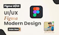 do figma website design, ui ux design, figma website