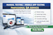 manual software, functional, exploratory, mobile app testing