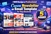 design a  canva newsletter and email template