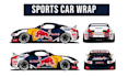 design sports car wrap design, car wrap, racing car wrap and vehicle wrap design